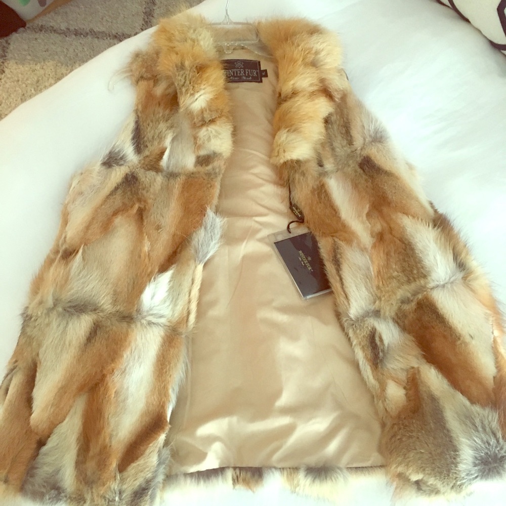 Fox fur vest